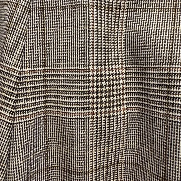 Tory Burch Glen Plaid Flare Trousers Women Sz 6 Wool Blend Wide Leg Dress Pants - Picture 3 of 16